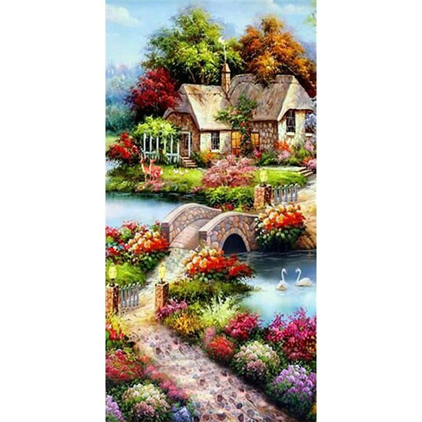 5D DIY Full Drill Diamond Painting Landscape Cross Stitch Embroidery Kits Decor
